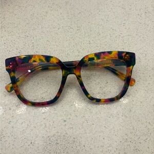 Bold Pink and Blue Oversized glasses